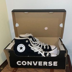 Converse. Chuck Taylor All Star Lift Platform Canvas. Black. Women’s High Top.